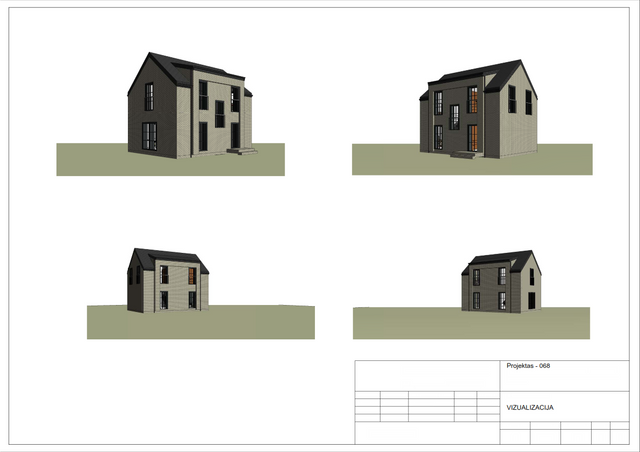 Projektų bendras plotas iki 100 m²