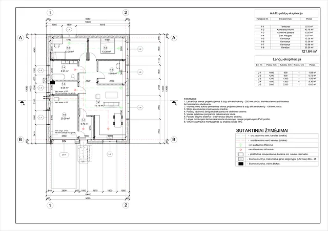 Namų projektai 100 - 150 m²