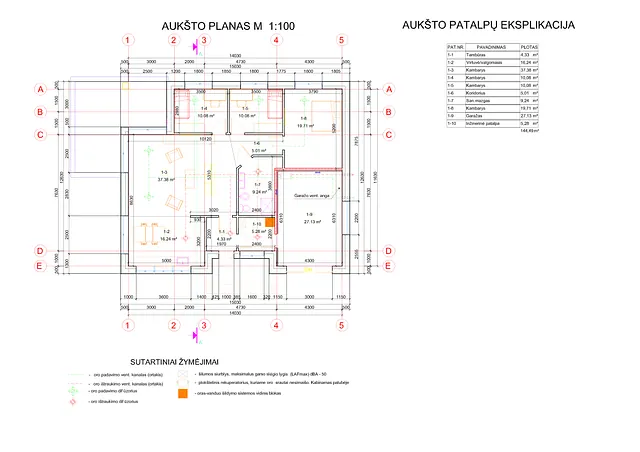 Namų projektai 100 - 150 m²