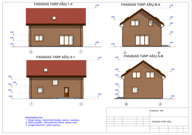 Namų projektai 100 - 150 m²