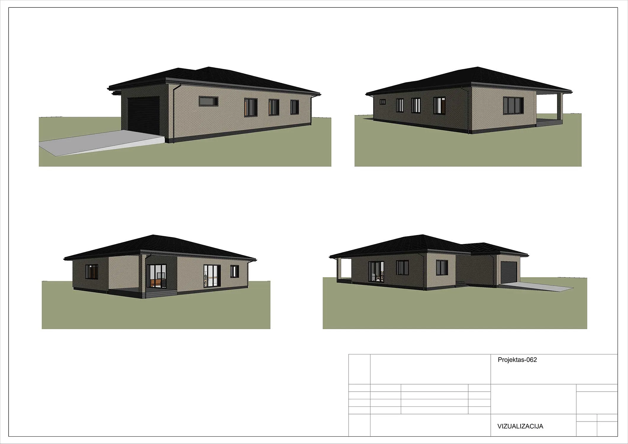 Namų projektai nuo 150 m²