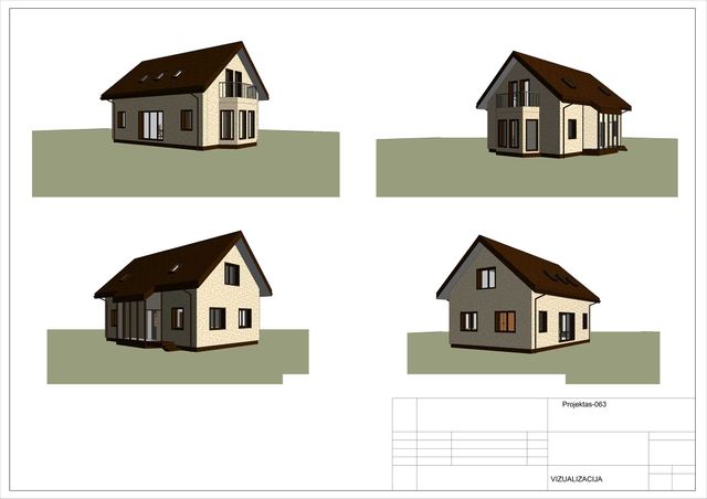 Namų projektai 100 - 150 m²