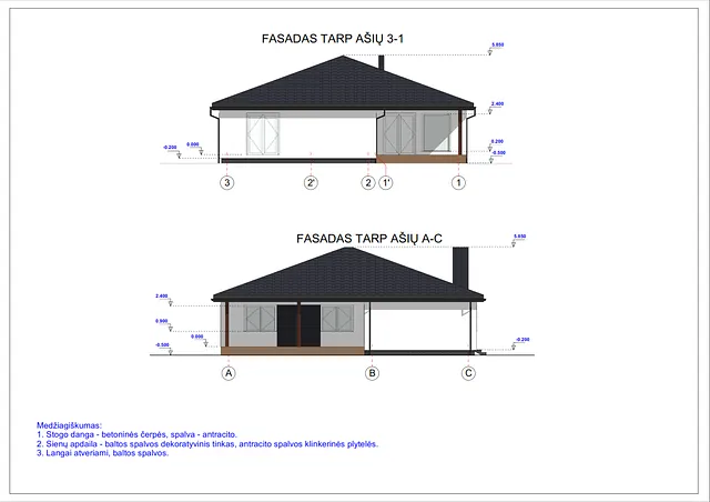 Namų projektai 100 - 150 m²