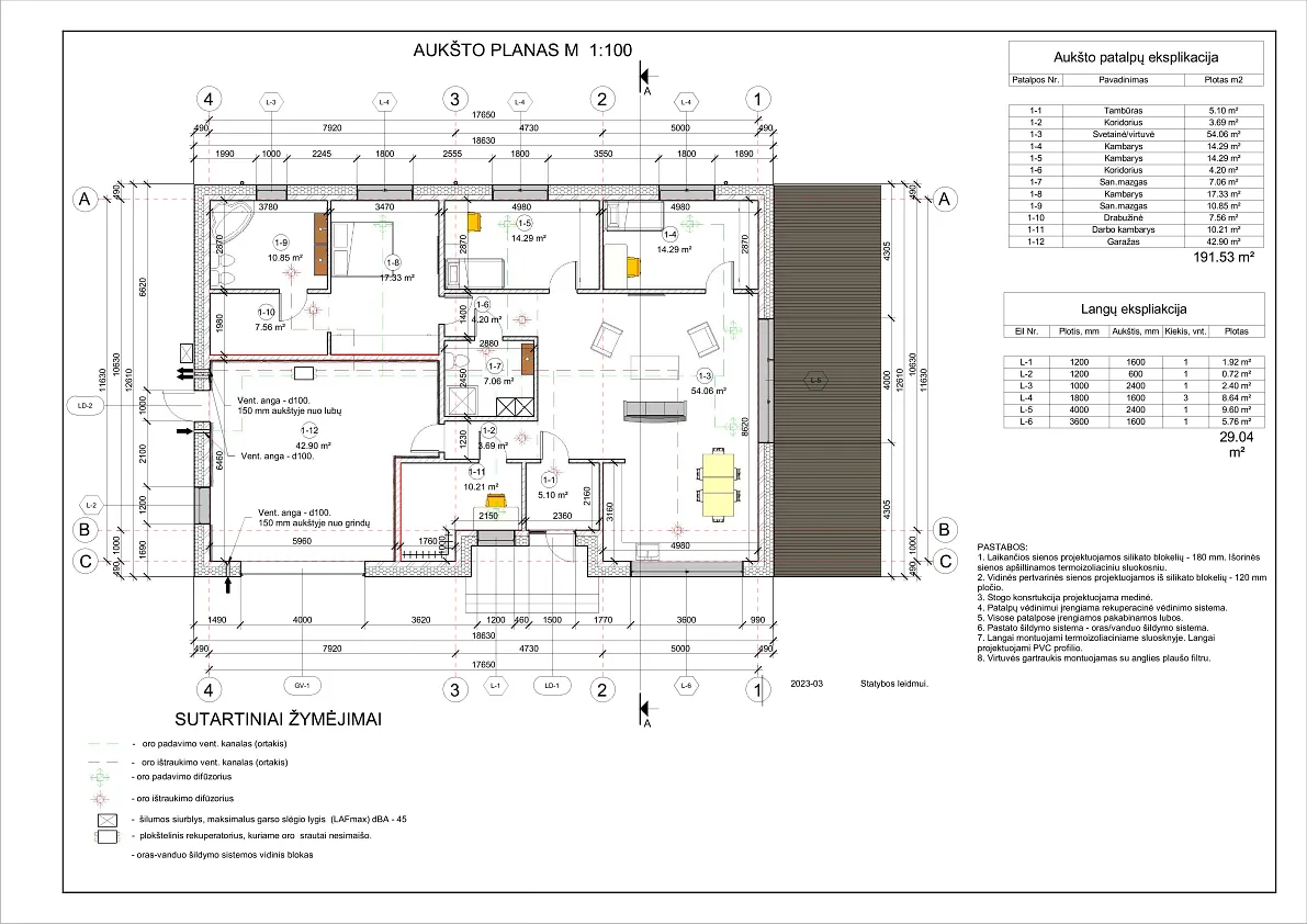 Namų projektai nuo 150 m²