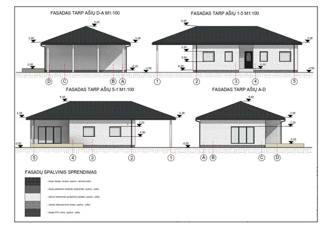 Namų projektai 100 - 150 m²
