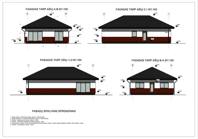 Namų projektai 100 - 150 m²