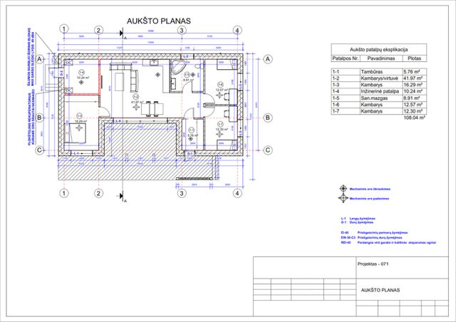 Namų projektai 100 - 150 m²