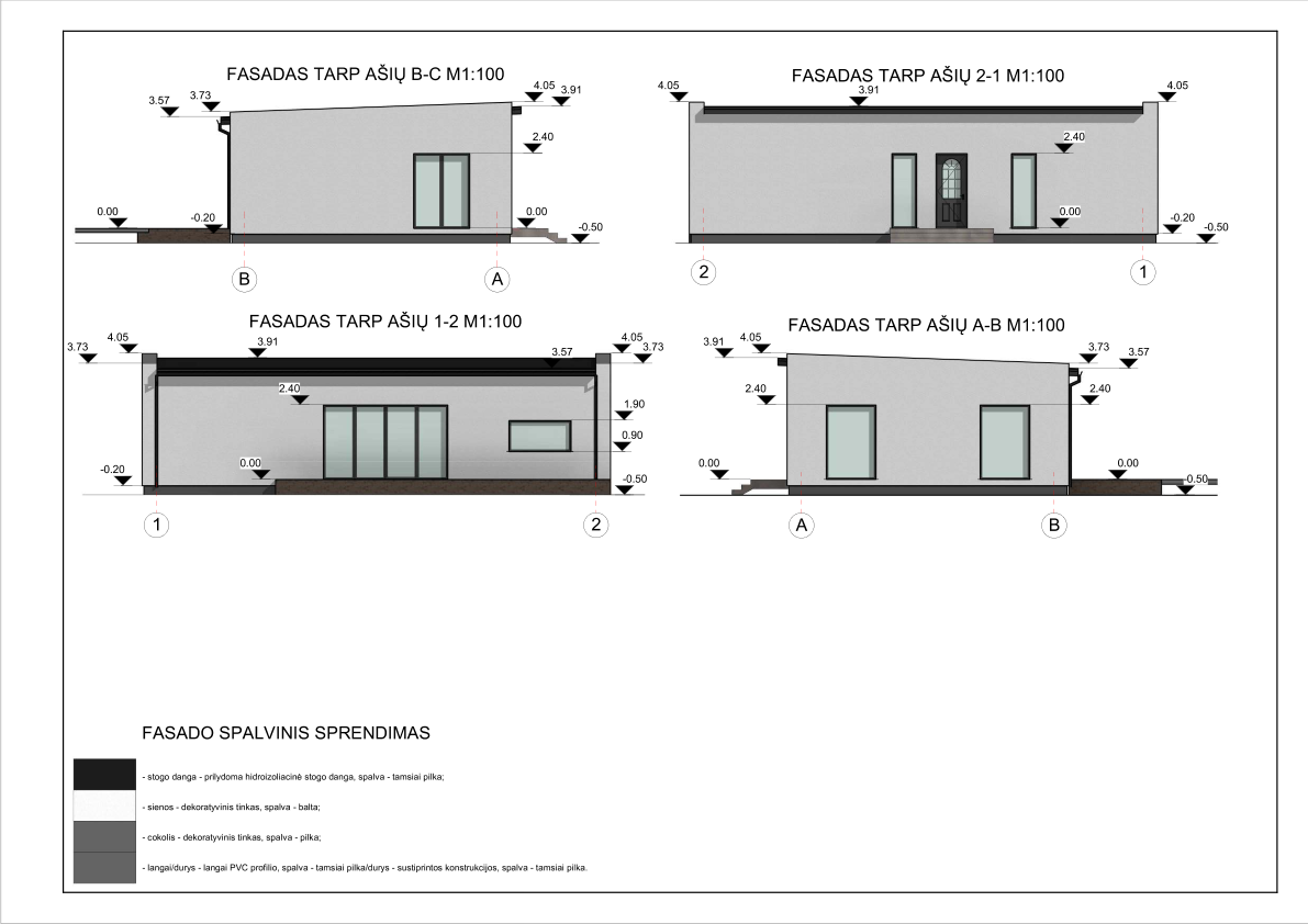 Namų projektai 100 - 150 m²
