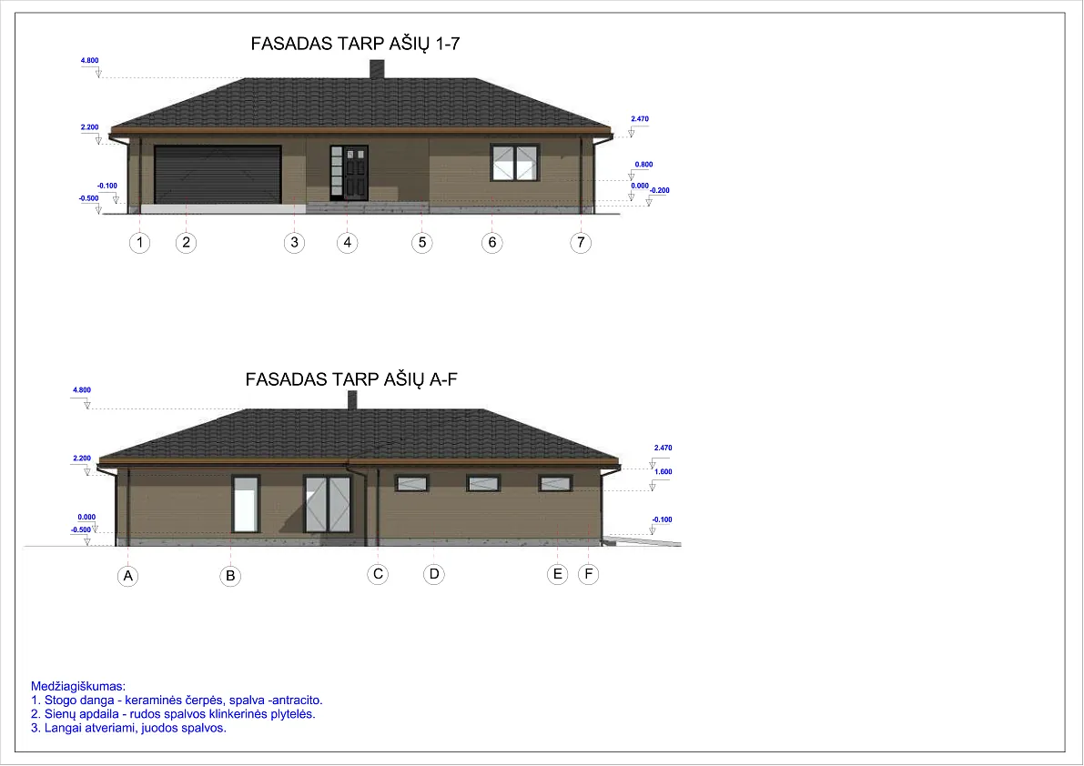 Namų projektai nuo 150 m²