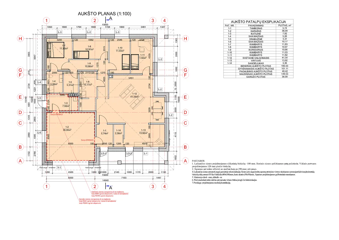 Namų projektai nuo 150 m²
