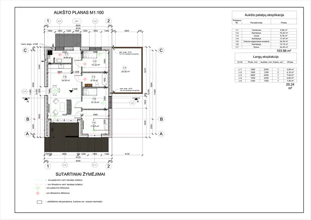 Namų projektai 100 - 150 m²