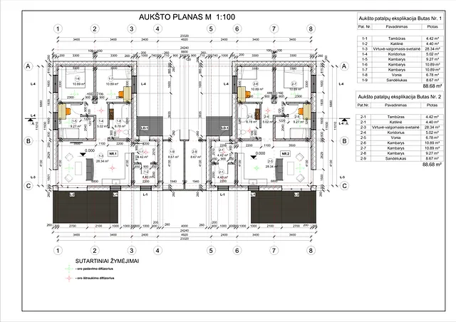 Namų projektai 100 - 150 m²