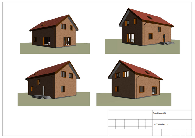 Namų projektai 100 - 150 m²