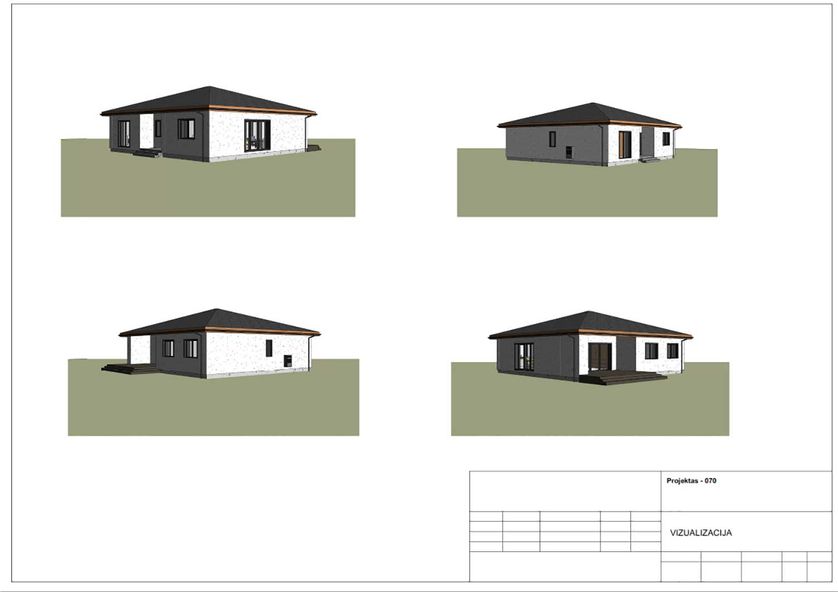 Namų projektai 100 - 150 m²