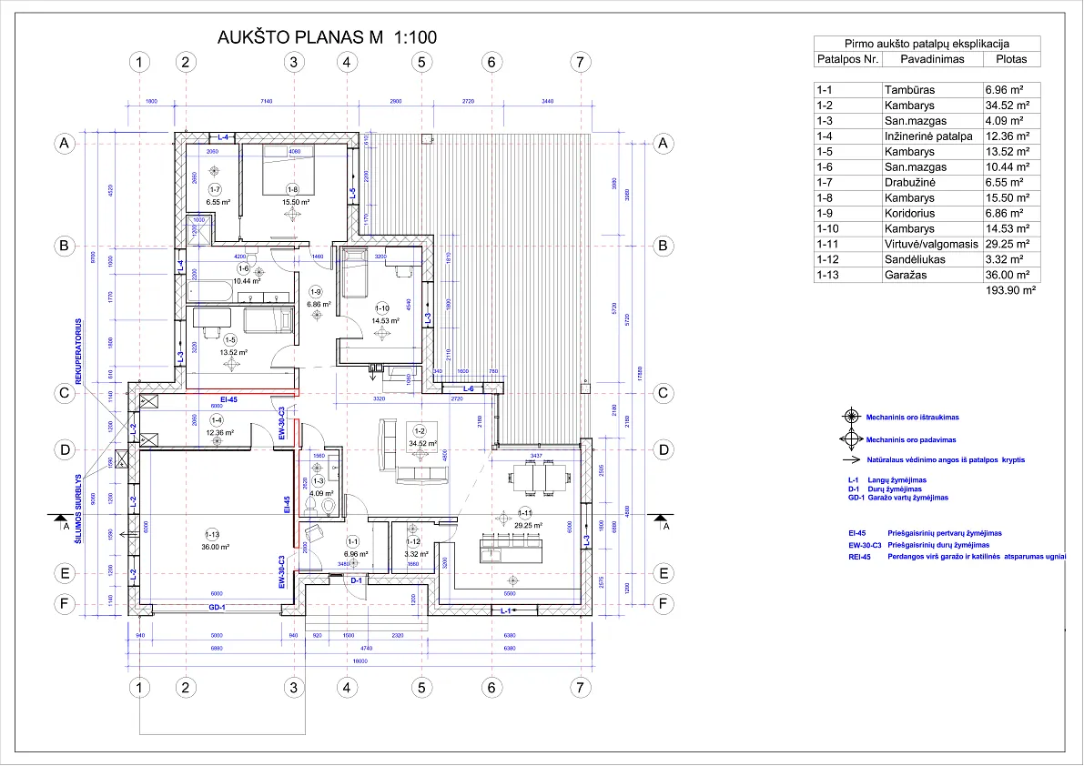 Namų projektai nuo 150 m²