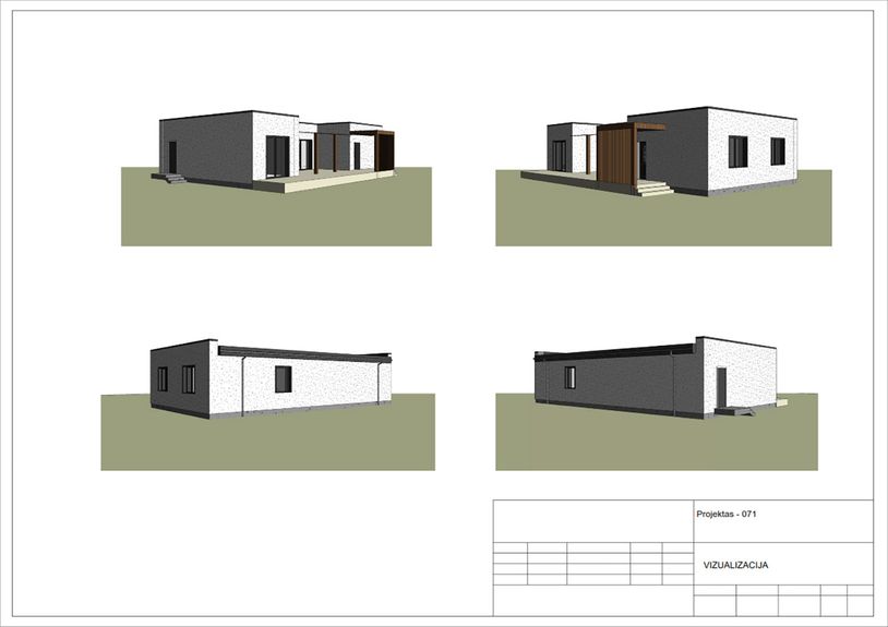 Namų projektai 100 - 150 m²