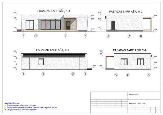 Namų projektai 100 - 150 m²