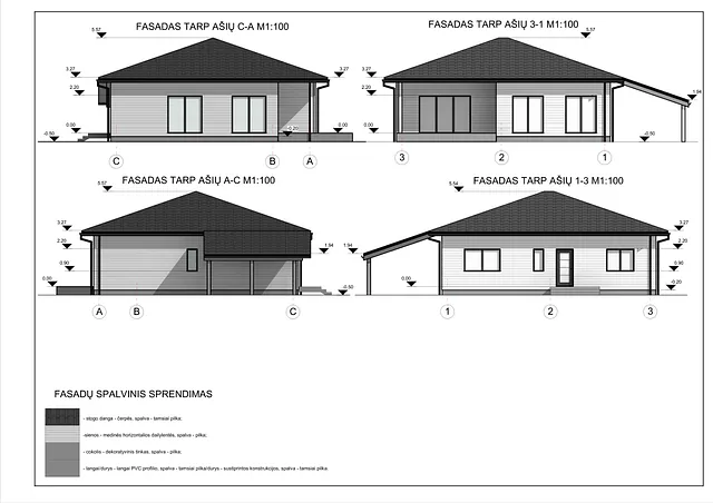 Namų projektai 100 - 150 m²